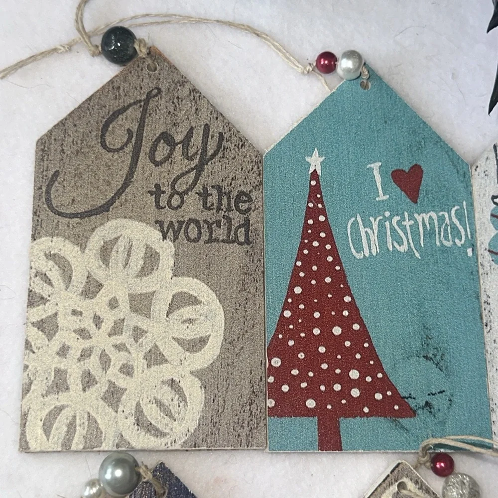 Handmade wooden ornament Scripted Simplicity Handcrafted Rustic Cottage Core NEW